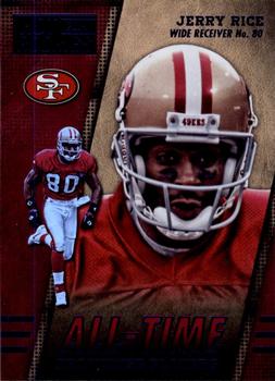 2014 Panini Hot Rookies - All-Time Franchise Players Blue #ATF3 Jerry Rice Front