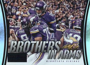 2014 Panini Hot Rookies - Brothers In Arms Blue #BA-18 Minnesota Vikings Front