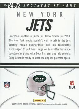 2014 Panini Hot Rookies - Brothers In Arms Blue #BA-22 New York Jets Back