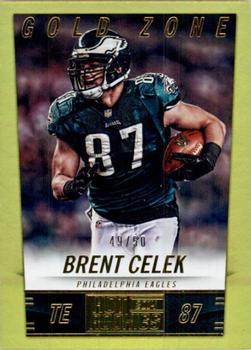 2014 Panini Hot Rookies - Gold Zone #169 Brent Celek Front