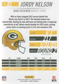 2014 Panini Hot Rookies - Red Zone #81 Jordy Nelson Back