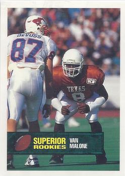 1994 Superior Rookies #8 Van Malone Front