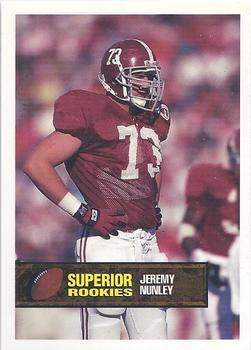 1994 Superior Rookies #21 Jeremy Nunley Front