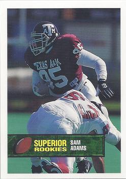 1994 Superior Rookies #59 Sam Adams Front
