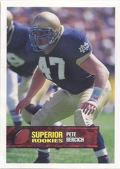 1994 Superior Rookies #61 Pete Bercich Front