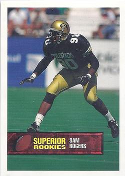 1994 Superior Rookies #67 Sam Rogers Front