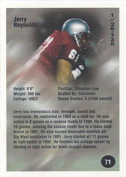 1994 Superior Rookies #71 Jerry Reynolds Back
