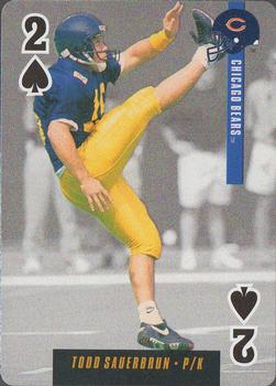1995 Bicycle Ditka's Picks Playing Cards #2♠ Todd Sauerbrun Front