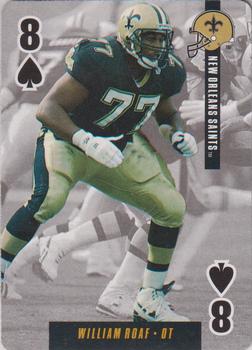 1995 Bicycle Ditka's Picks Playing Cards #8♠ Willie Roaf Front