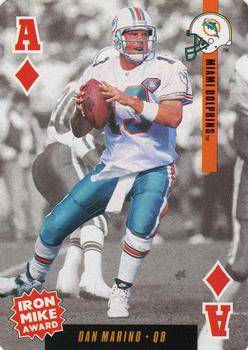 1995 Bicycle Ditka's Picks Playing Cards #A♦ Dan Marino Front