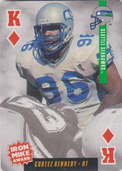 1995 Bicycle Ditka's Picks Playing Cards #K♦ Cortez Kennedy Front