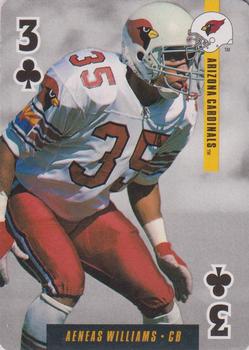 1995 Bicycle Ditka's Picks Playing Cards #3♣ Aeneas Williams Front