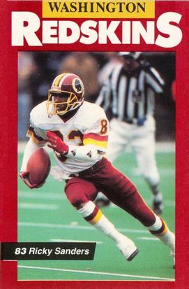 WASHINGTON REDSKINS - Starting Lineup Card Details about   1990  RICKY SANDERS YELLOW 