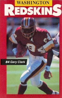 1989 Washington Redskins Police #84 Gary Clark Front