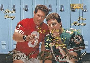 1996 NFL Properties Back to School #NNO Dan Marino / Steve Young Front