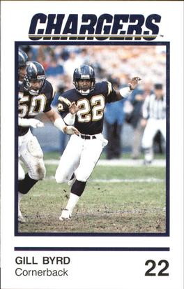 1989 San Diego Chargers Police #3 Gill Byrd Front