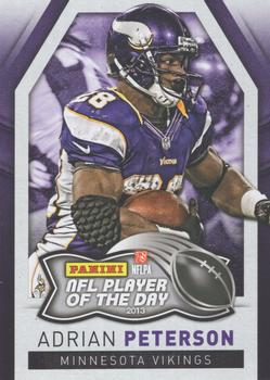 2013 Panini NFL Player of the Day #3 Adrian Peterson Front
