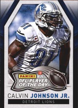 2013 Panini NFL Player of the Day #4 Calvin Johnson Front