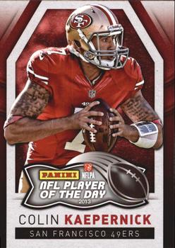 2013 Panini NFL Player of the Day #5 Colin Kaepernick Front
