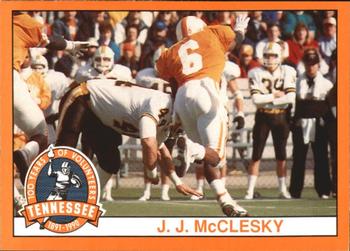 1990 Tennessee Volunteers Centennial #6 J.J. McCleskey Front