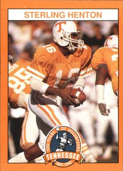 1990 Tennessee Volunteers Centennial #16 Sterling Henton Front