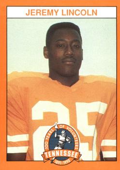 1990 Tennessee Volunteers Centennial #25 Jeremy Lincoln Front