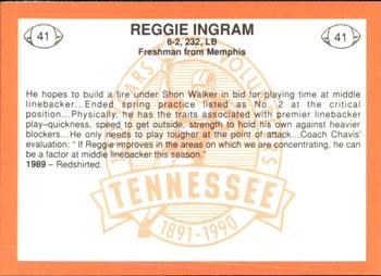1990 Tennessee Volunteers Centennial #41 Reggie Ingram Back