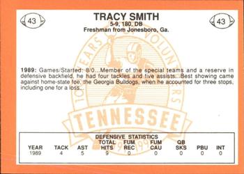 1990 Tennessee Volunteers Centennial #43 Tracy Smith Back