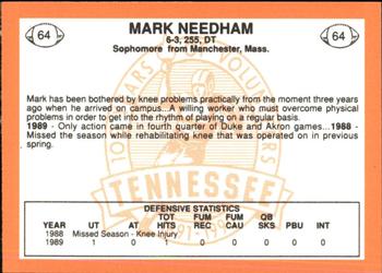 1990 Tennessee Volunteers Centennial #64 Mark Needham Back