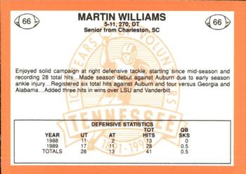 1990 Tennessee Volunteers Centennial #66 Martin Williams Back