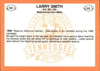 1990 Tennessee Volunteers Centennial #68 Larry Smith Back