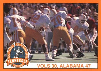 1990 Tennessee Volunteers Centennial #119 Vols 30, Alabama 47 Front