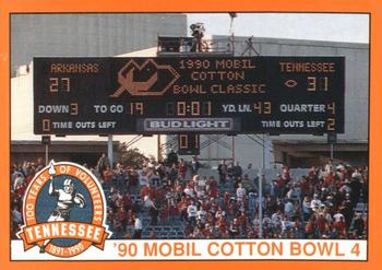 1990 Tennessee Volunteers Centennial #128 '90 Mobil Cotton Bowl 4 Front