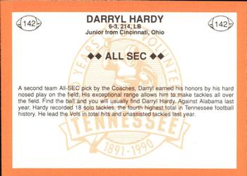 1990 Tennessee Volunteers Centennial #142 Darryl Hardy Back