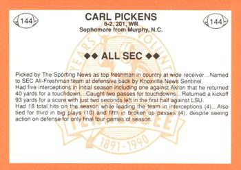 1990 Tennessee Volunteers Centennial #144 Carl Pickens Back