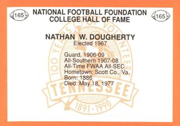 1990 Tennessee Volunteers Centennial #165 Nathan Dougherty Back