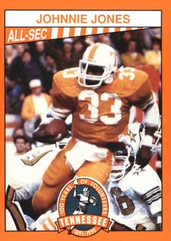 1990 Tennessee Volunteers Centennial #186 Johnnie Jones Front