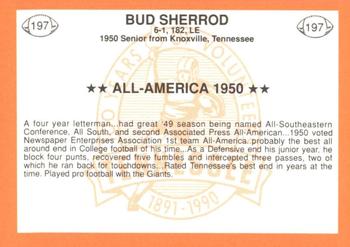 1990 Tennessee Volunteers Centennial #197 Bud Sherrod Back