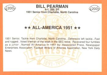 1990 Tennessee Volunteers Centennial #200 Bill Pearman Back