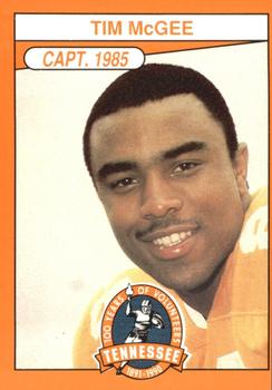 1990 Tennessee Volunteers Centennial #252 Tim McGee Front
