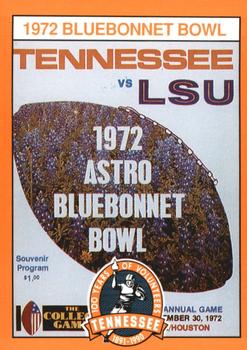 1990 Tennessee Volunteers Centennial #259 1972 Bluebonnet Bowl Front