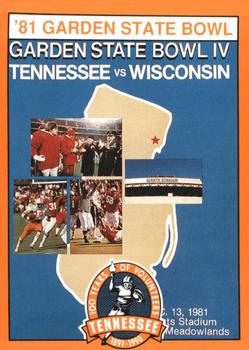 1990 Tennessee Volunteers Centennial #260 '81 Garden State Bowl Front