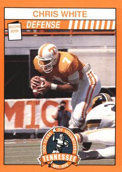 1990 Tennessee Volunteers Centennial #266 Chris White Front