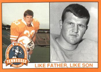 1990 Tennessee Volunteers Centennial #292 Like Father, Like Son Front