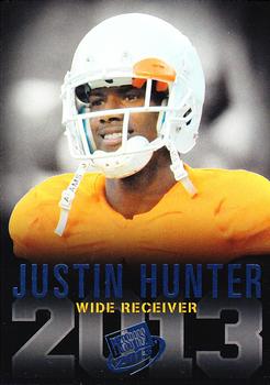 2013 Press Pass - Blue #19 Justin Hunter Front