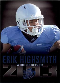 2013 Press Pass - Blue #17 Erik Highsmith Front