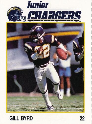 1991 Von's San Diego Chargers #2 Gill Byrd Front