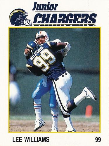 1991 Von's San Diego Chargers #12 Lee Williams Front