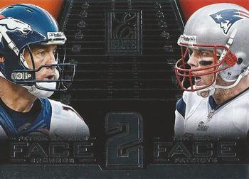 2014 Panini Elite - Face 2 Face Silver #4 Tom Brady / Peyton Manning Front