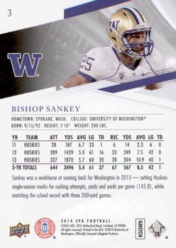 2014 SP Authentic #3 Bishop Sankey Back